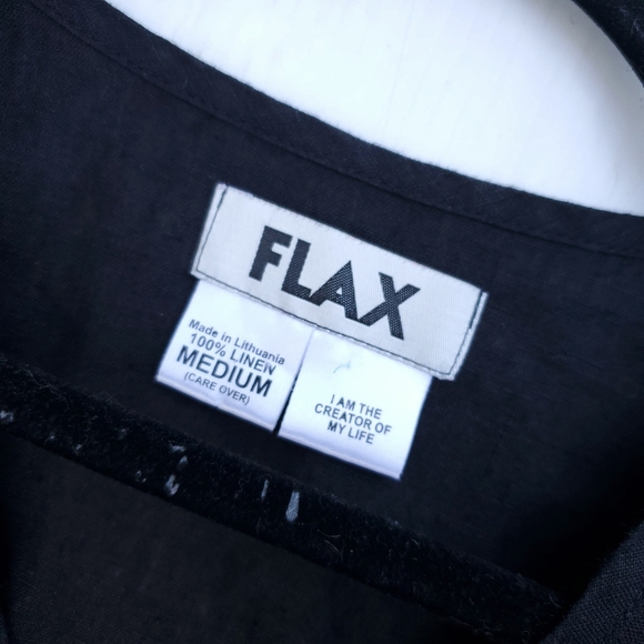 FLAX Linen Button Back Pocket Long Sleeve Top - Picture 6 of 6